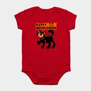 Happy Meowloween Halloween Baby Bodysuit